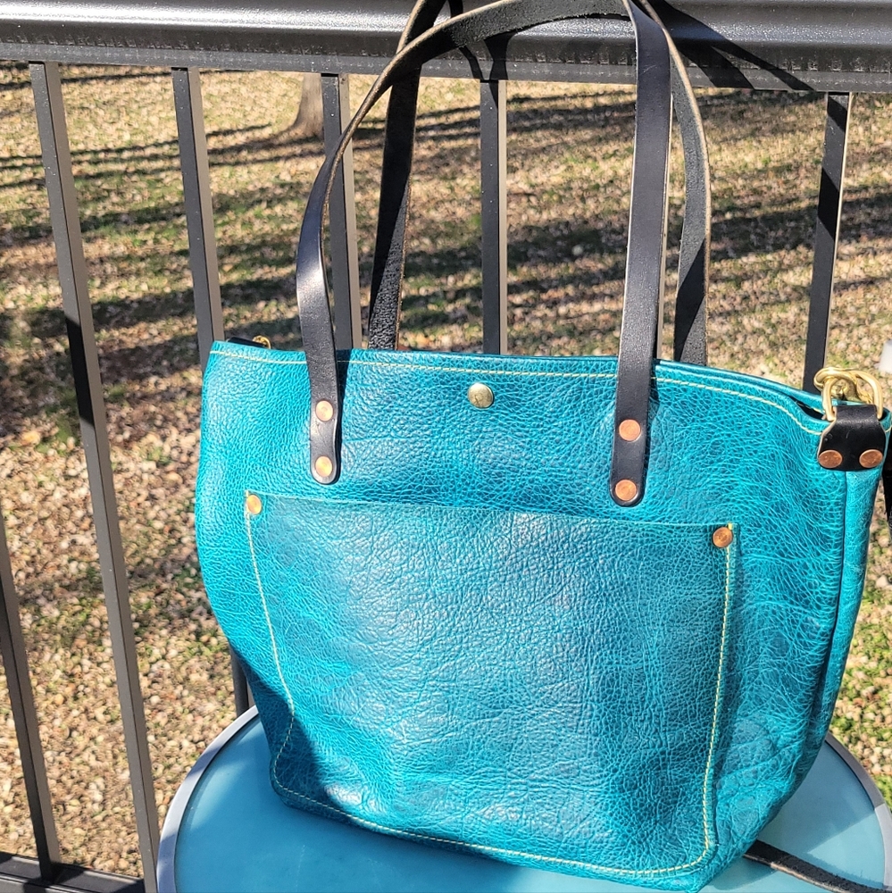 KMM Co. Full Size Travel Tote Bison Leather
